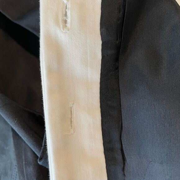 ๐ค Talbots Black Sheath Dress w/ White Trim & Obi Belt โ Size 6 - Picture 7 of 7